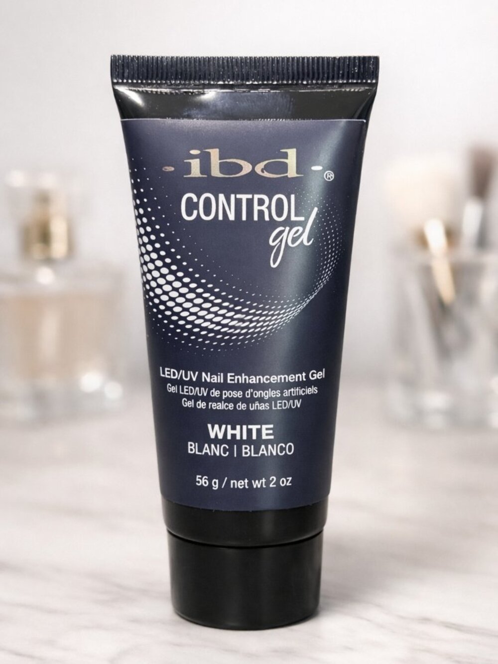 IBD Control Gel White 2 oz – LED/UV Builder Gel – Nail Enhancement